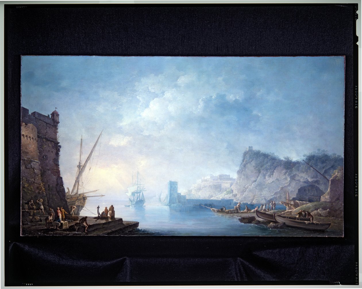 Kustlandskap av Carlo Bonaria or Bonavia