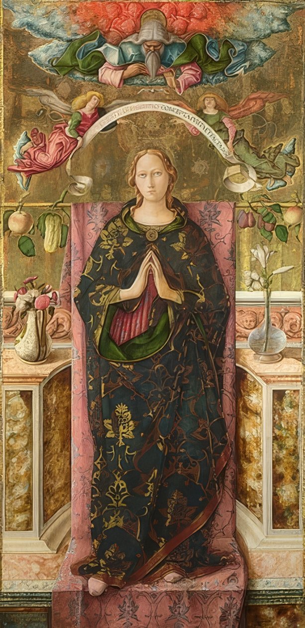 Den obefläckade avlelsen. 1492 av Carlo Crivelli