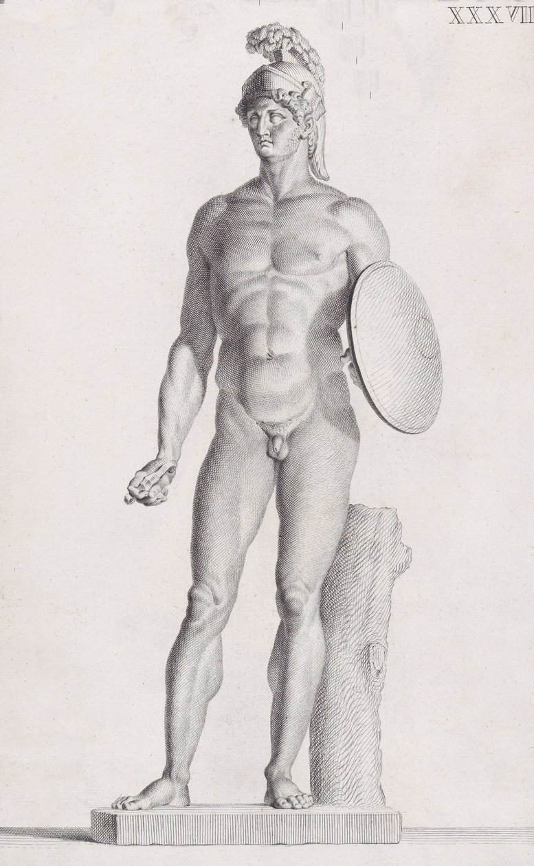Staty av Mars, 1734 av Carlo Gregori