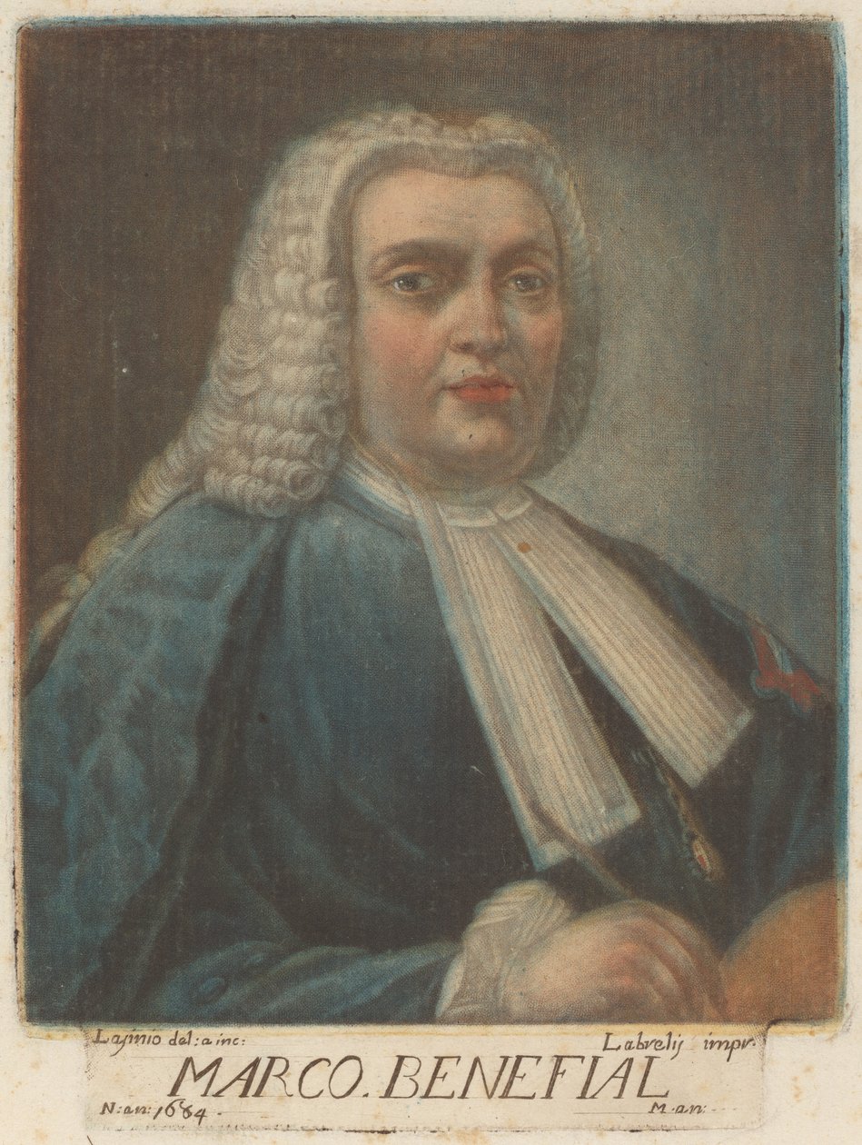 Marco Benefial av Carlo Lasinio, after Marco Benefial