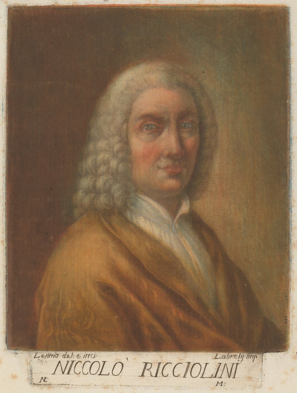 Niccolo Ricciolini av Carlo Lasinio, after Nicolò Ricciolini