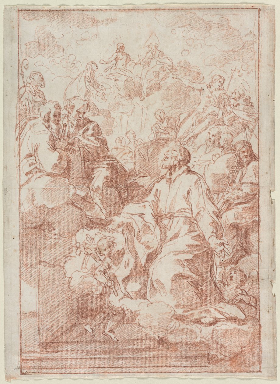 Vision av St. Philip Neri, ca. 1673-75. av Carlo Maratta or Maratti