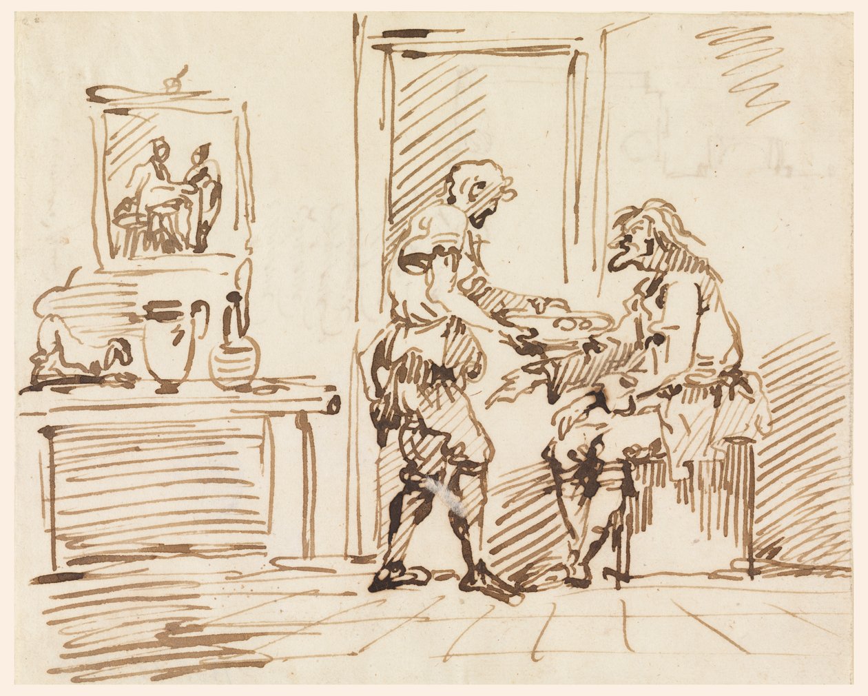 En genrescen av Carlo Marchionni