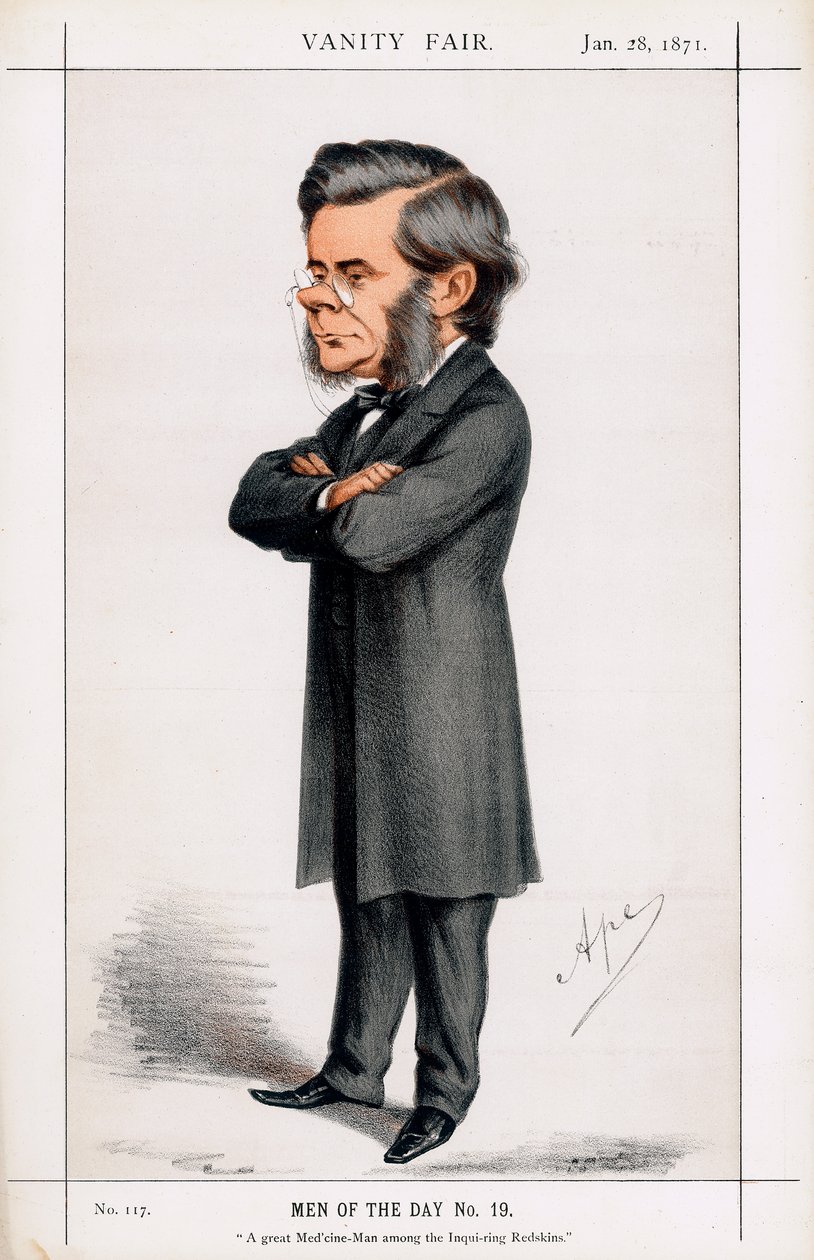 Thomas Henry Huxley, brittisk biolog, 1871 av Carlo Pellegrini