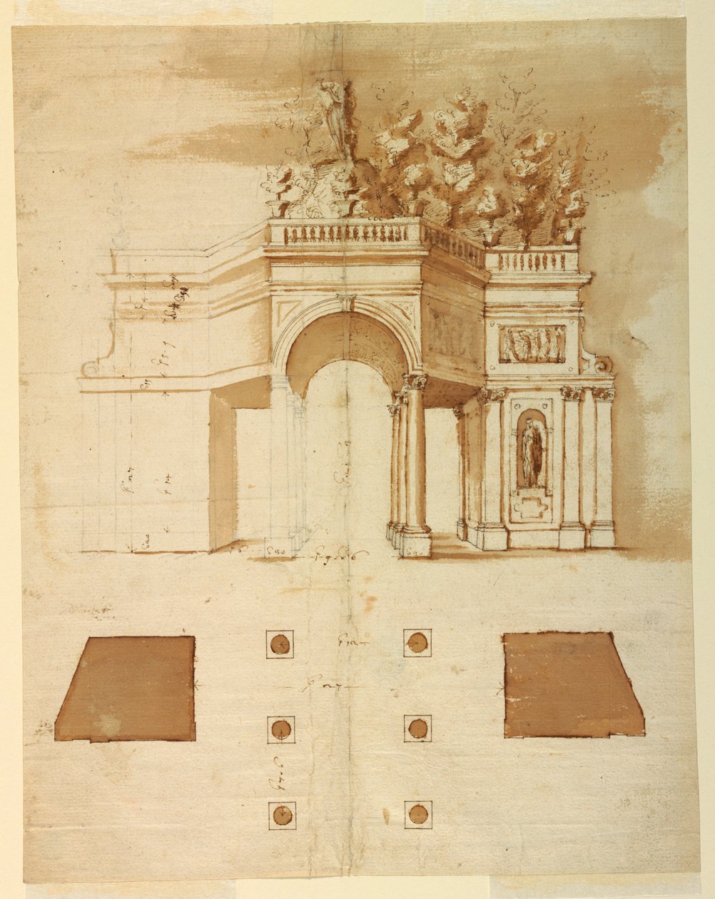 Design för en loggia av Carlo Rainaldi