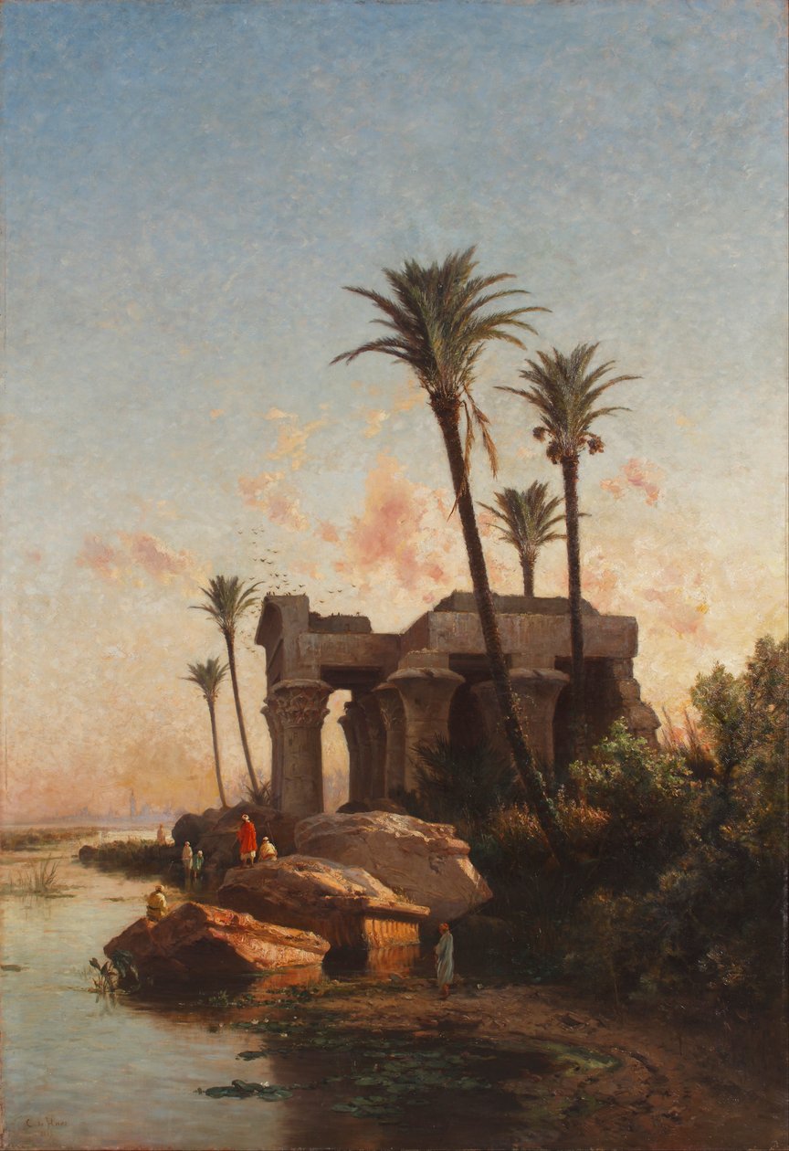 Egyptiskt landskap av Carlos de Haes