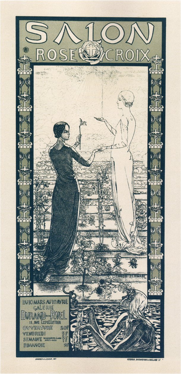 Rose & Cross Societys utställning av Carlos Schwabe