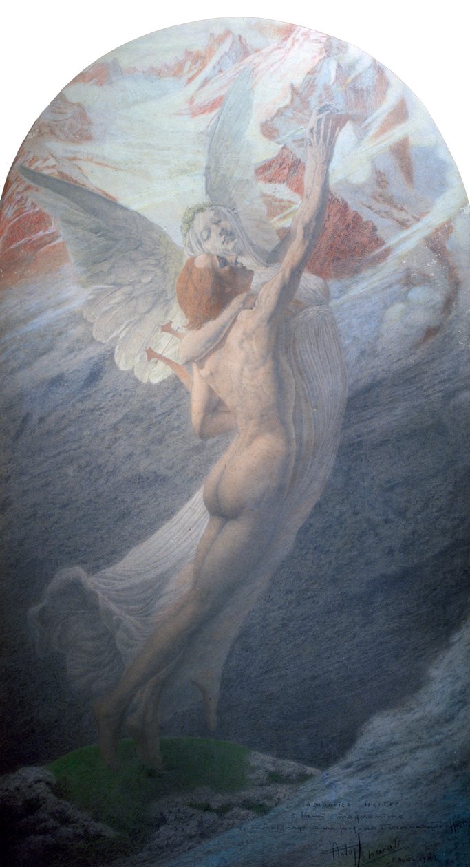 Inspiration, 1902 av Carlos Schwabe