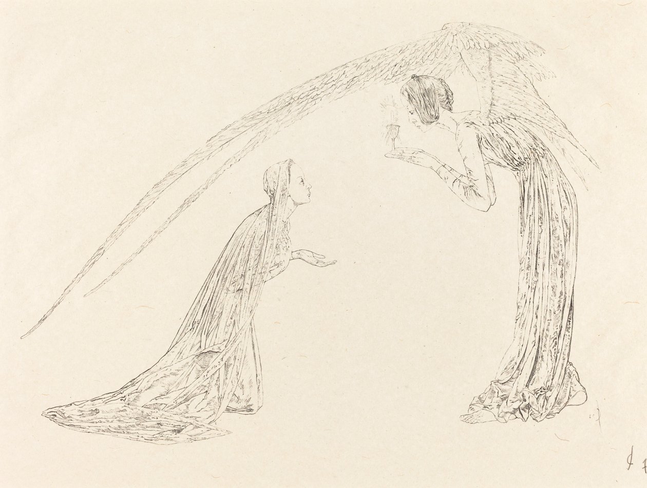 Bebådelsen av Carlos Schwabe