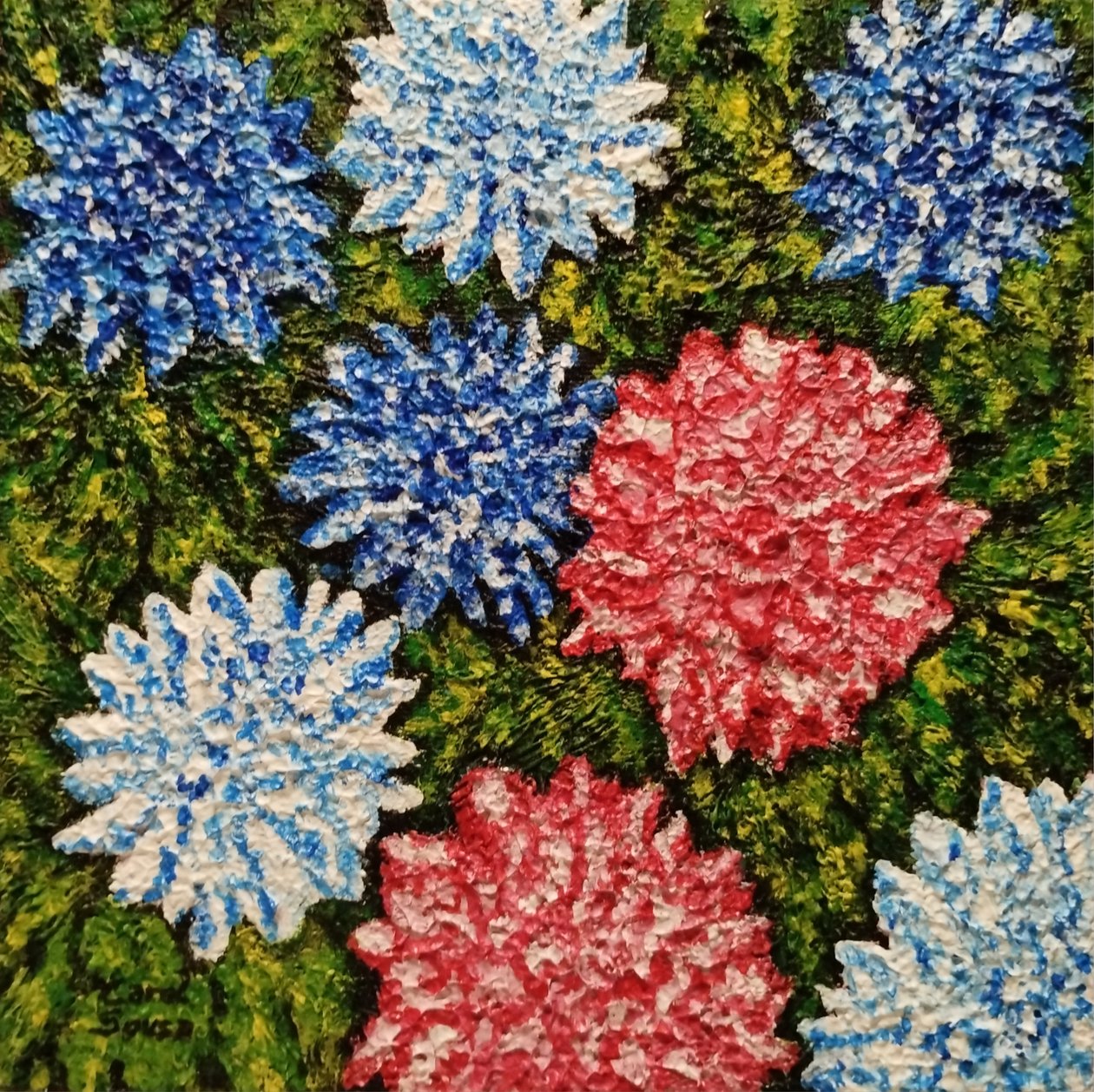 Blommor bland gräset av Carol Sousa Cuello