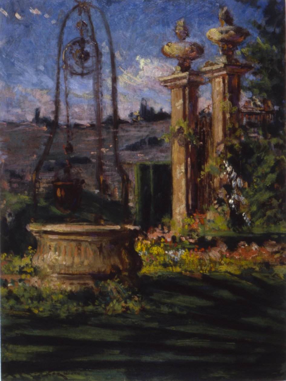 I trädgården till Villa Palmieri av Carroll Beckwith