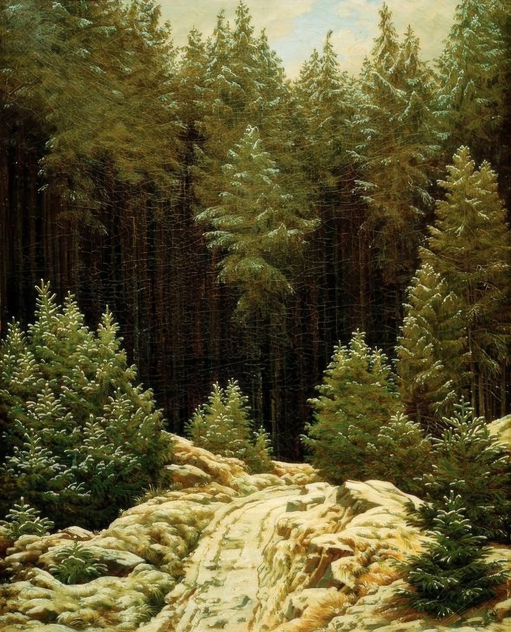 Tidig snö av Caspar David Friedrich