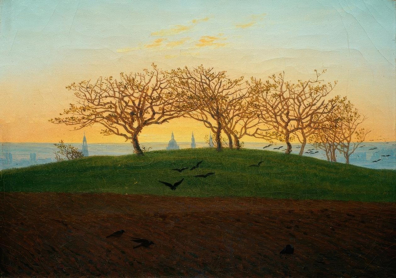Kulle med Bruchacker nära Dresden av Caspar David Friedrich