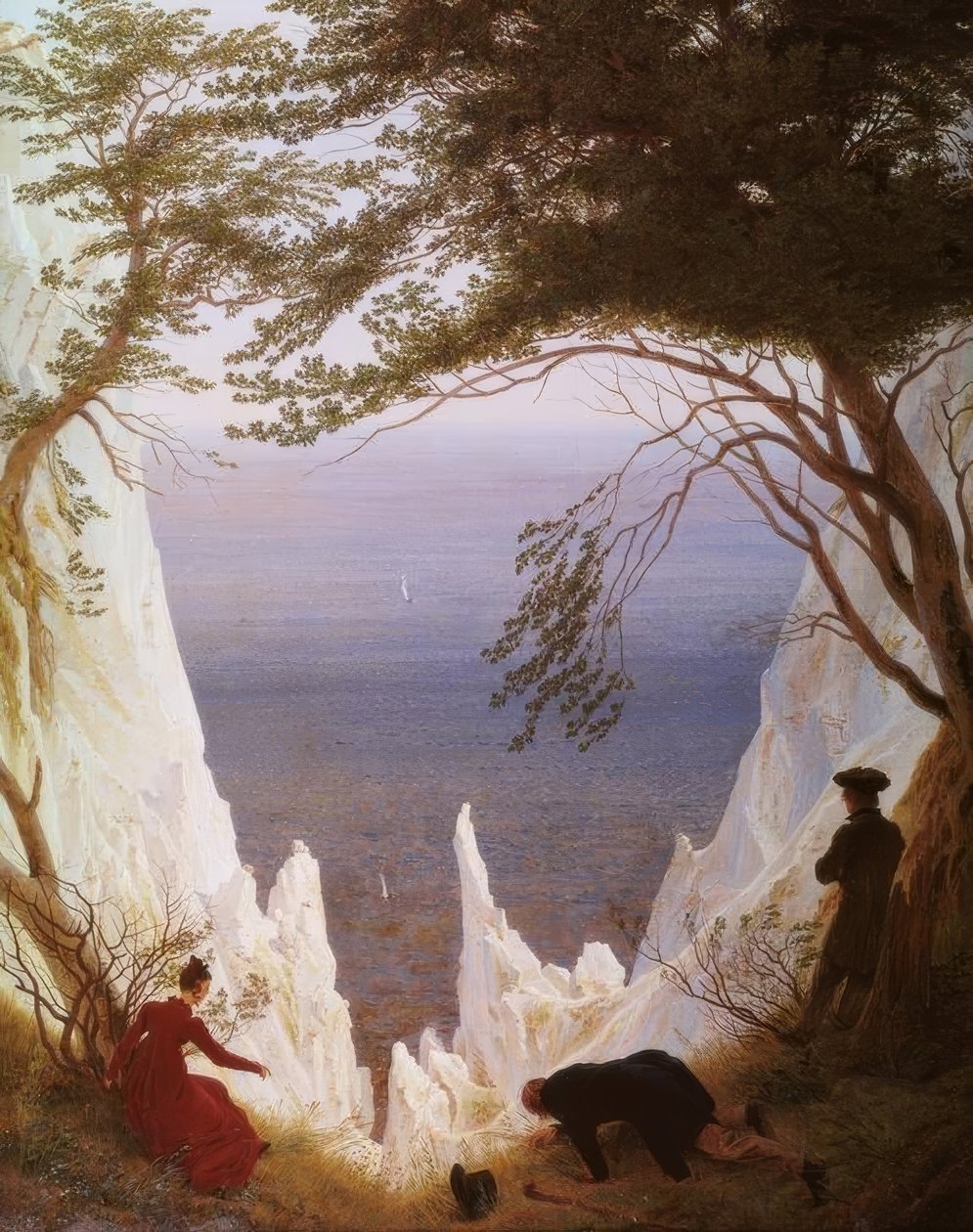 Kritklippor på Rügen av Caspar David Friedrich
