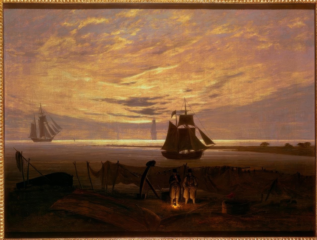 Kväll på Östersjöns strand av Caspar David Friedrich