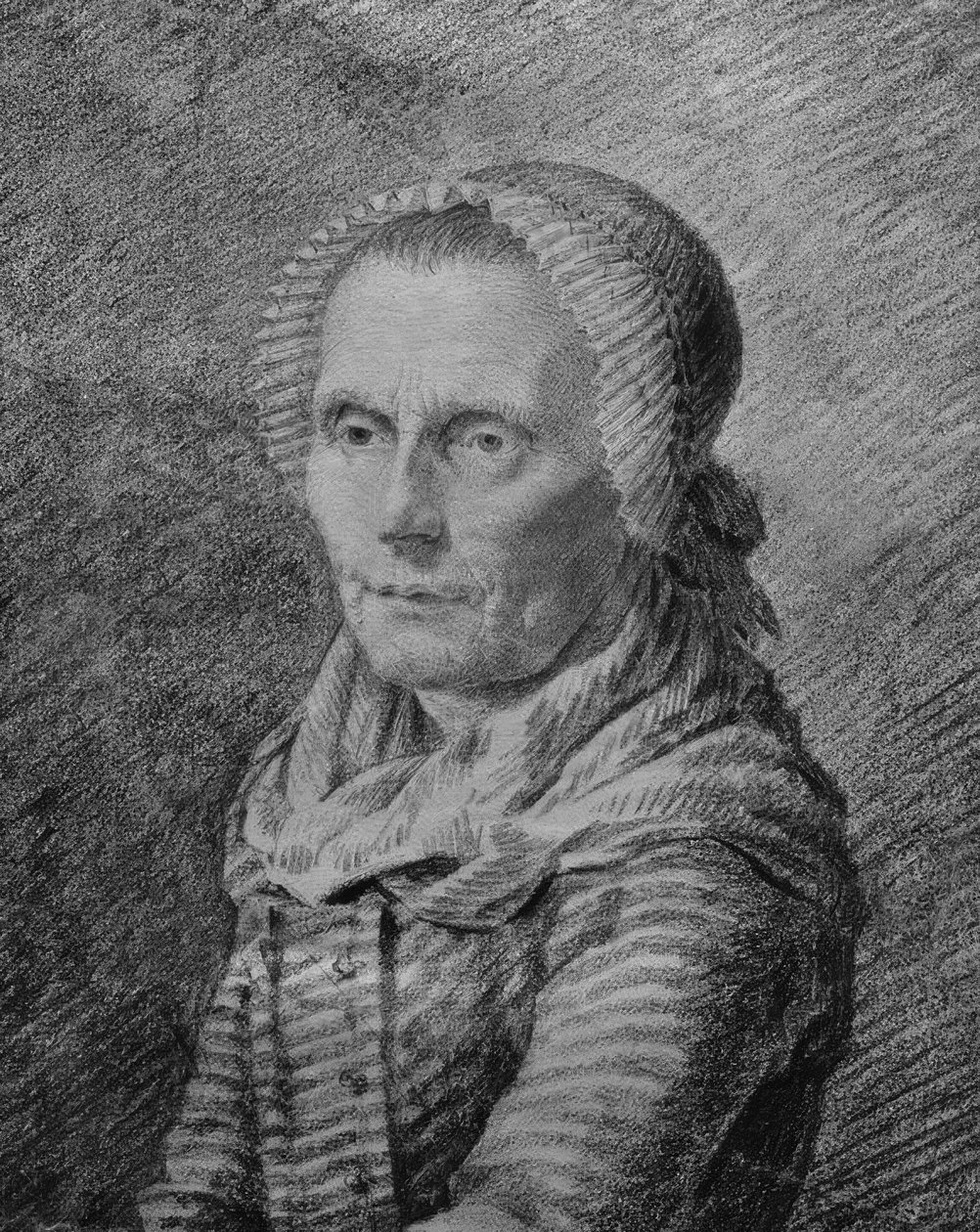 Porträtt av Moder Heiden av Caspar David Friedrich