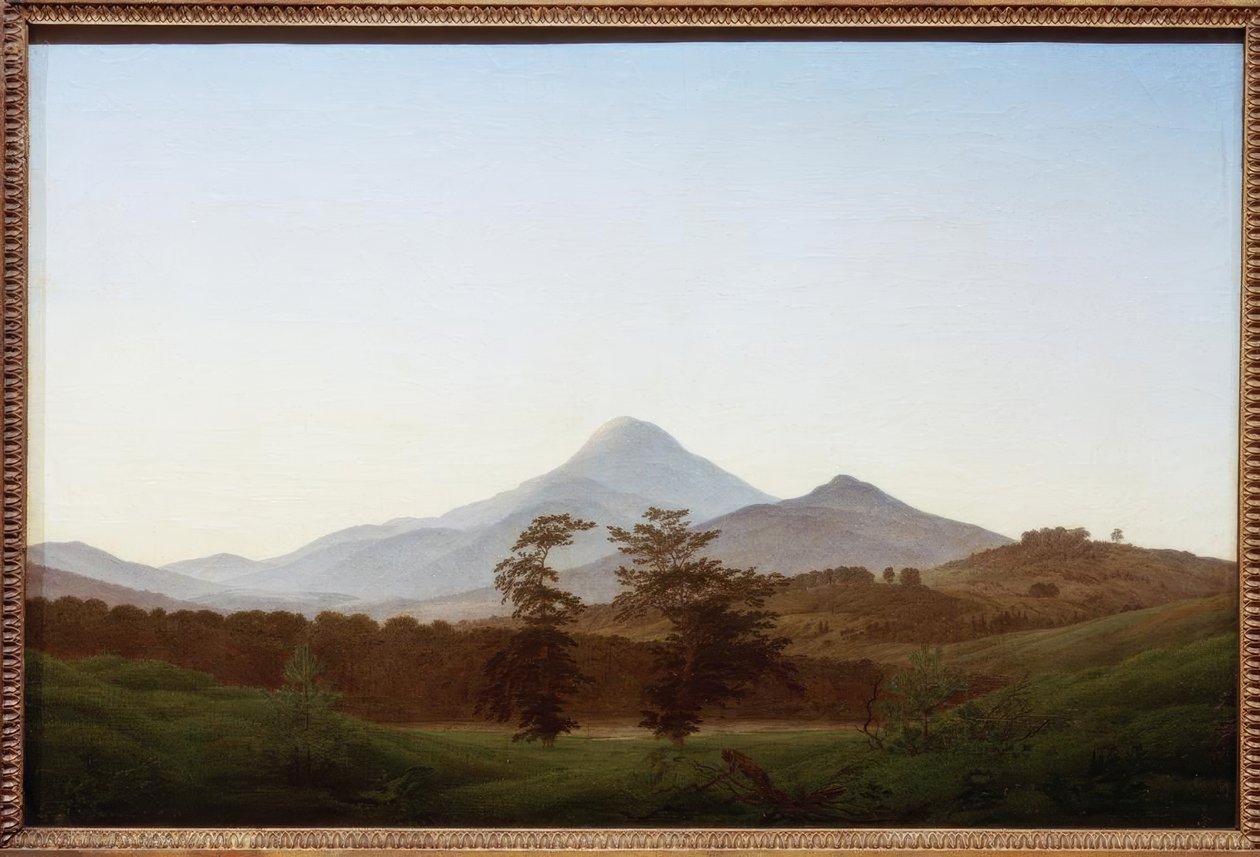 Böhmiskt landskap (bergslandskap) av Caspar David Friedrich