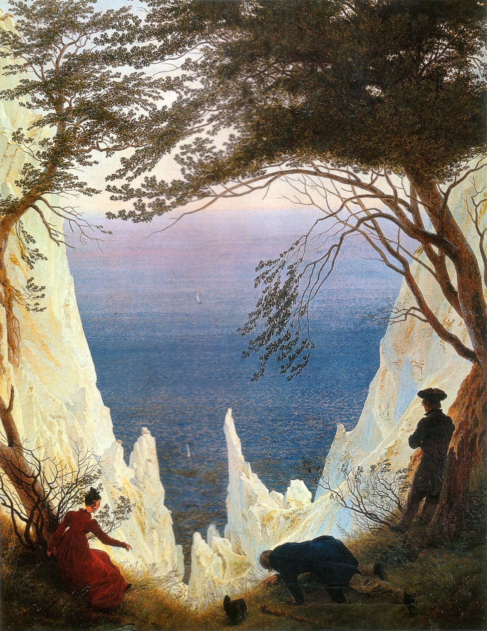 Kritklippor på Rügen av Caspar David Friedrich