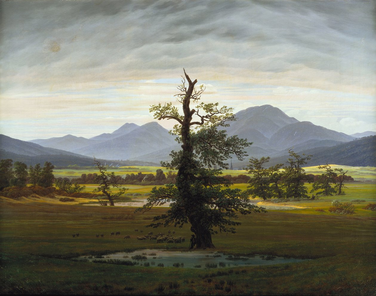 Der einsame Baum av Caspar David Friedrich
