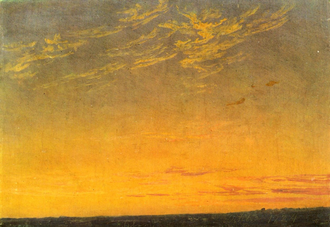 Kväll av Caspar David Friedrich