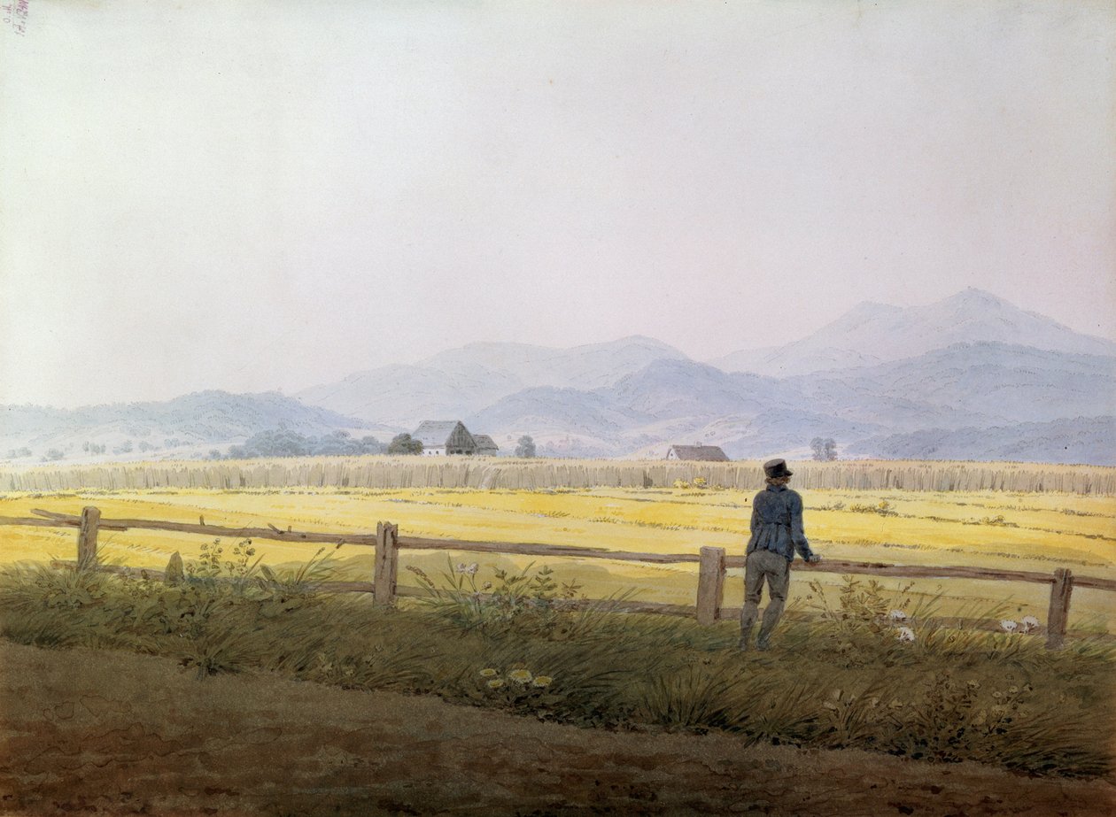 Landskap, tidigt 1800-tal av Caspar David Friedrich