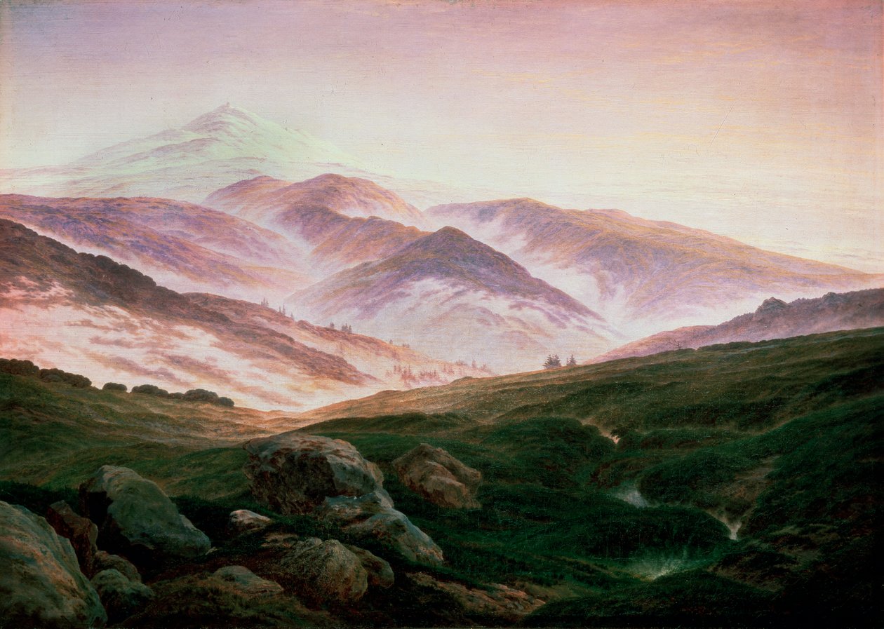 Minne av Riesengebirge, 1835. av Caspar David Friedrich