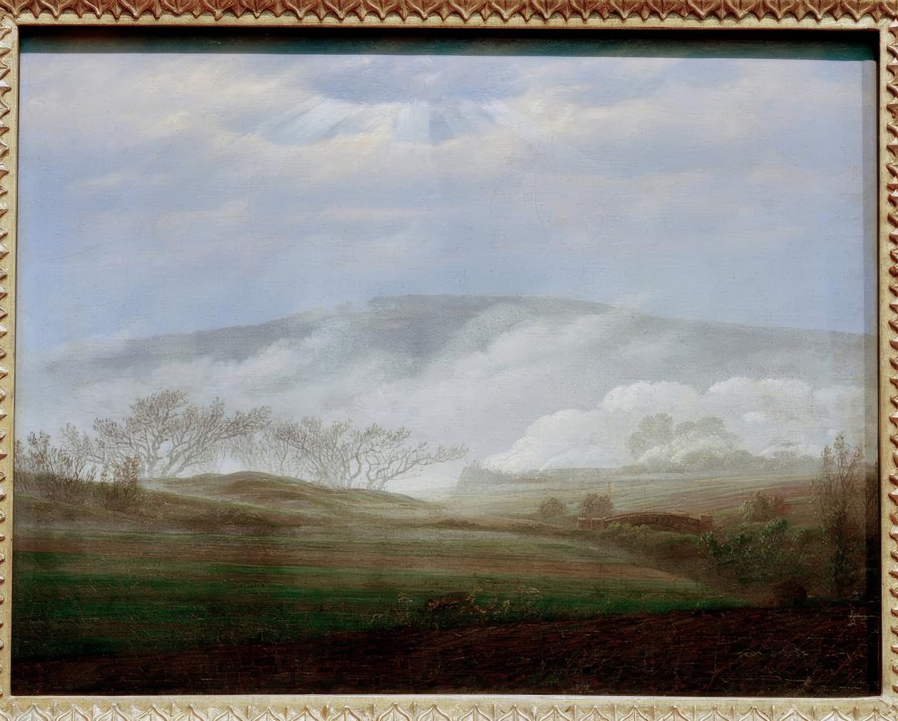 Dimma i Elbedalen av Caspar David Friedrich