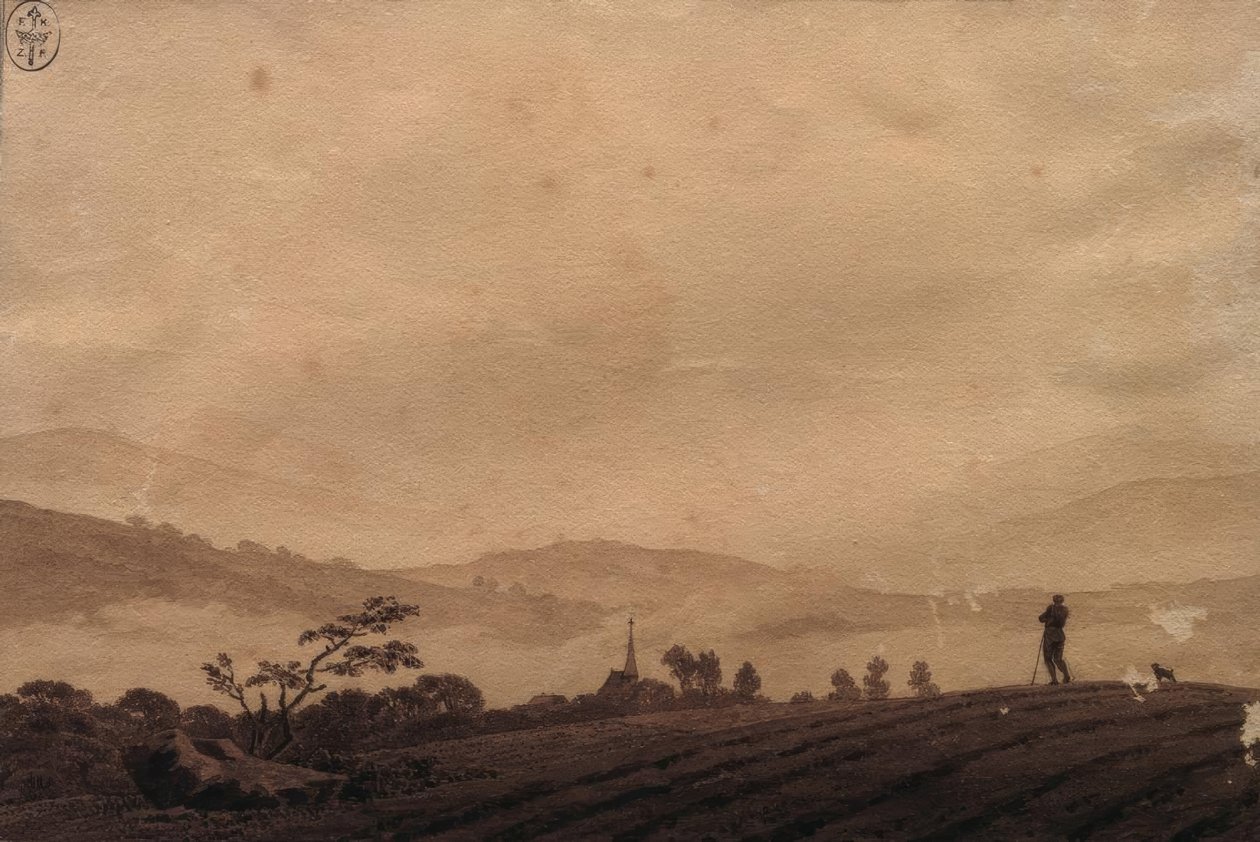 Dimmig morgon av Caspar David Friedrich
