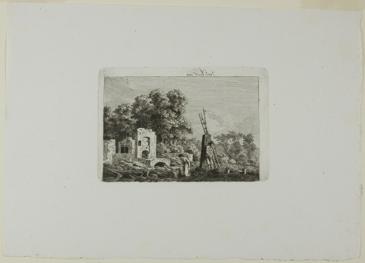 Plats för en brand av Caspar David Friedrich