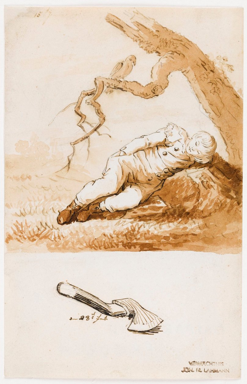 Sovande pojke av Caspar David Friedrich