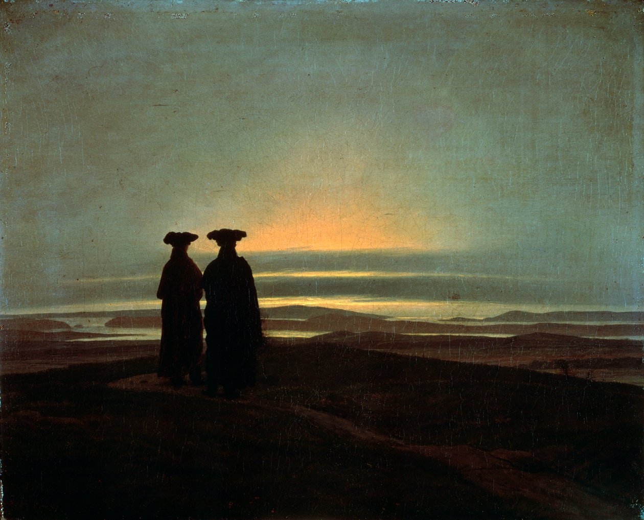 Sunset Brothers, mellan 1830 och 1835. av Caspar David Friedrich