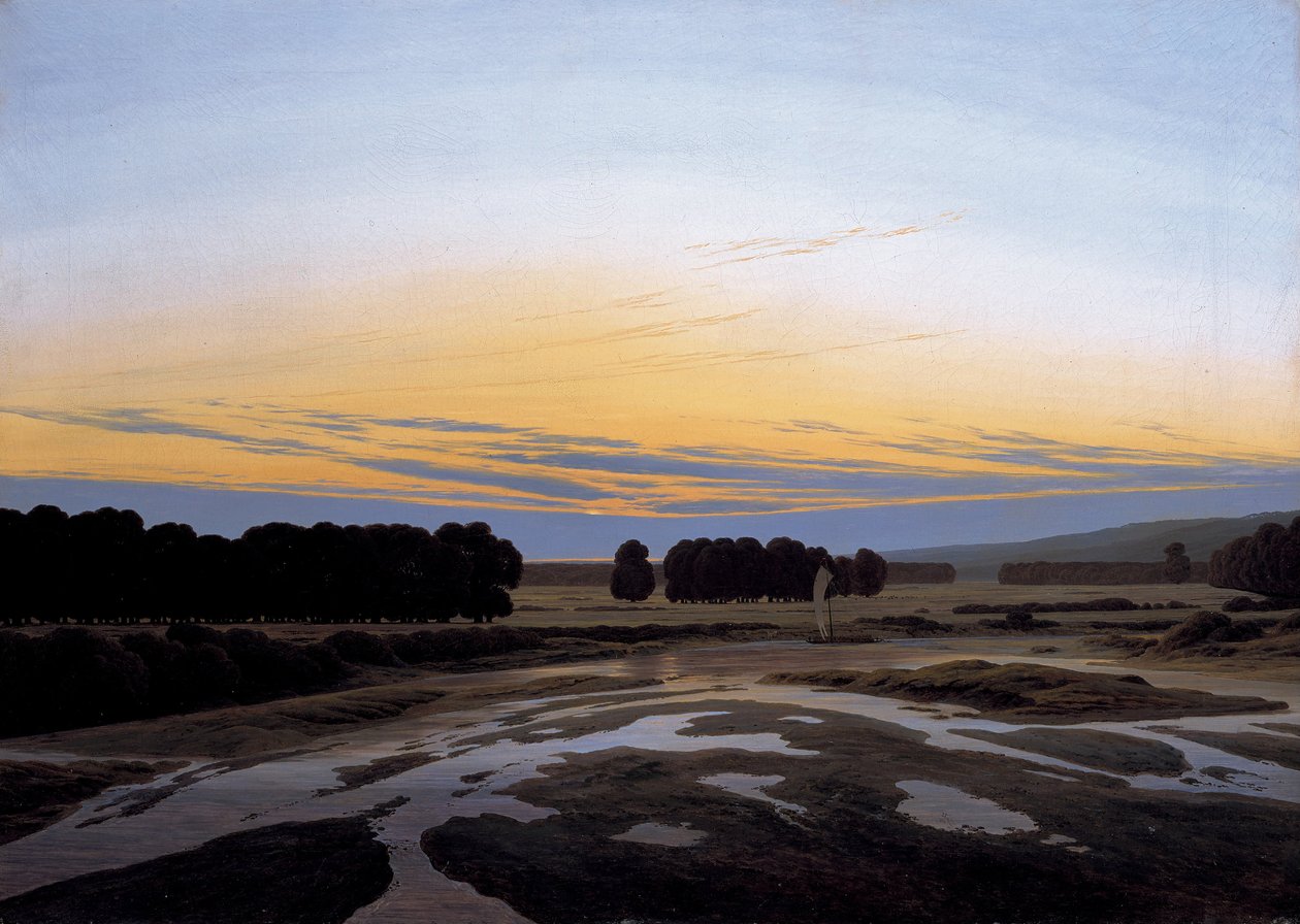 Det stora hägnet nära Dresden, 1832 av Caspar David Friedrich