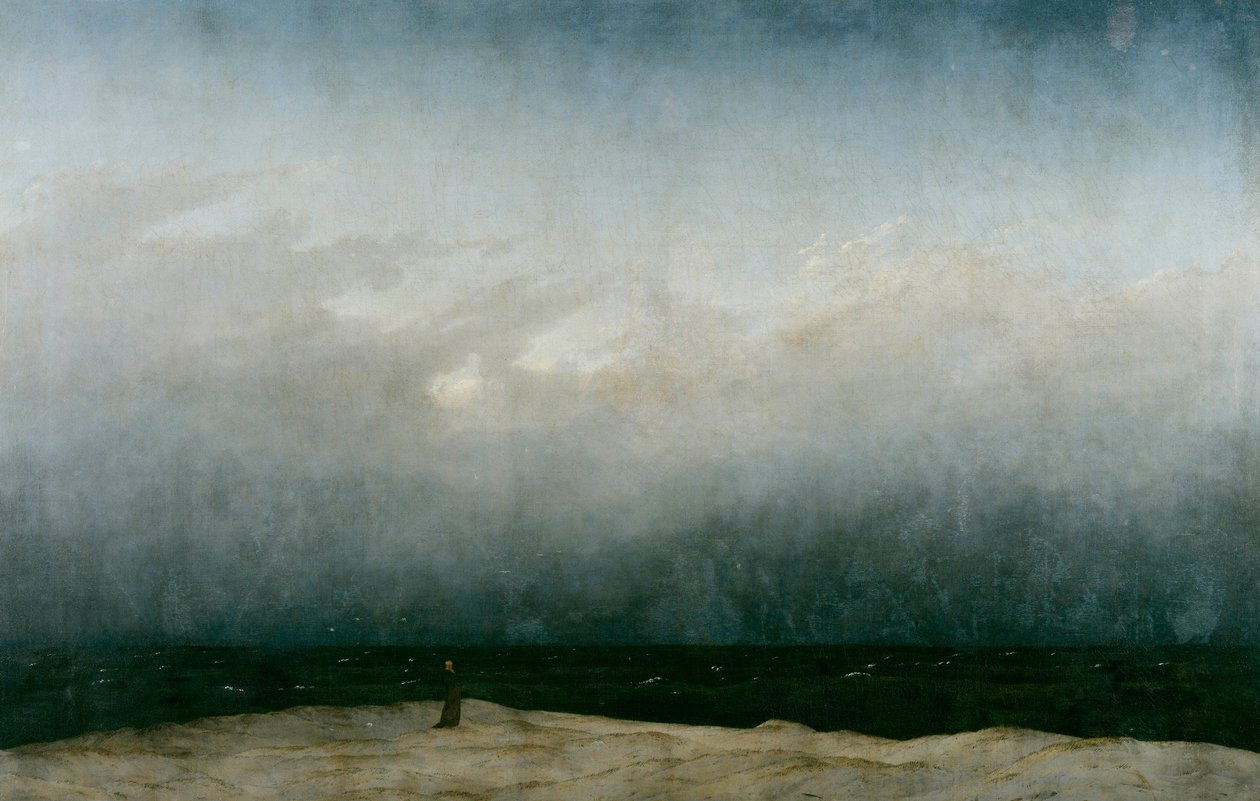 Munken vid havet, 1808-1810 av Caspar David Friedrich