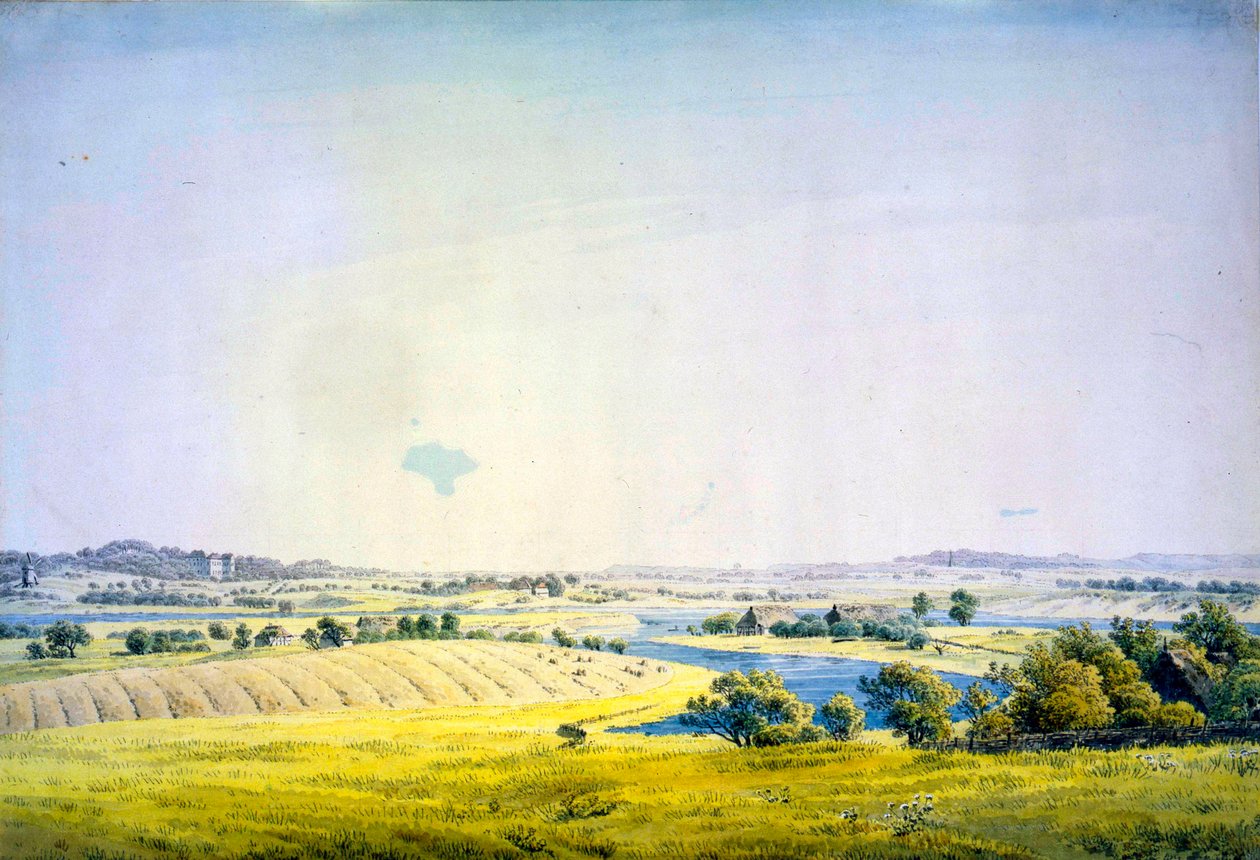 Utsikt över Putbus, 1824-1825. av Caspar David Friedrich