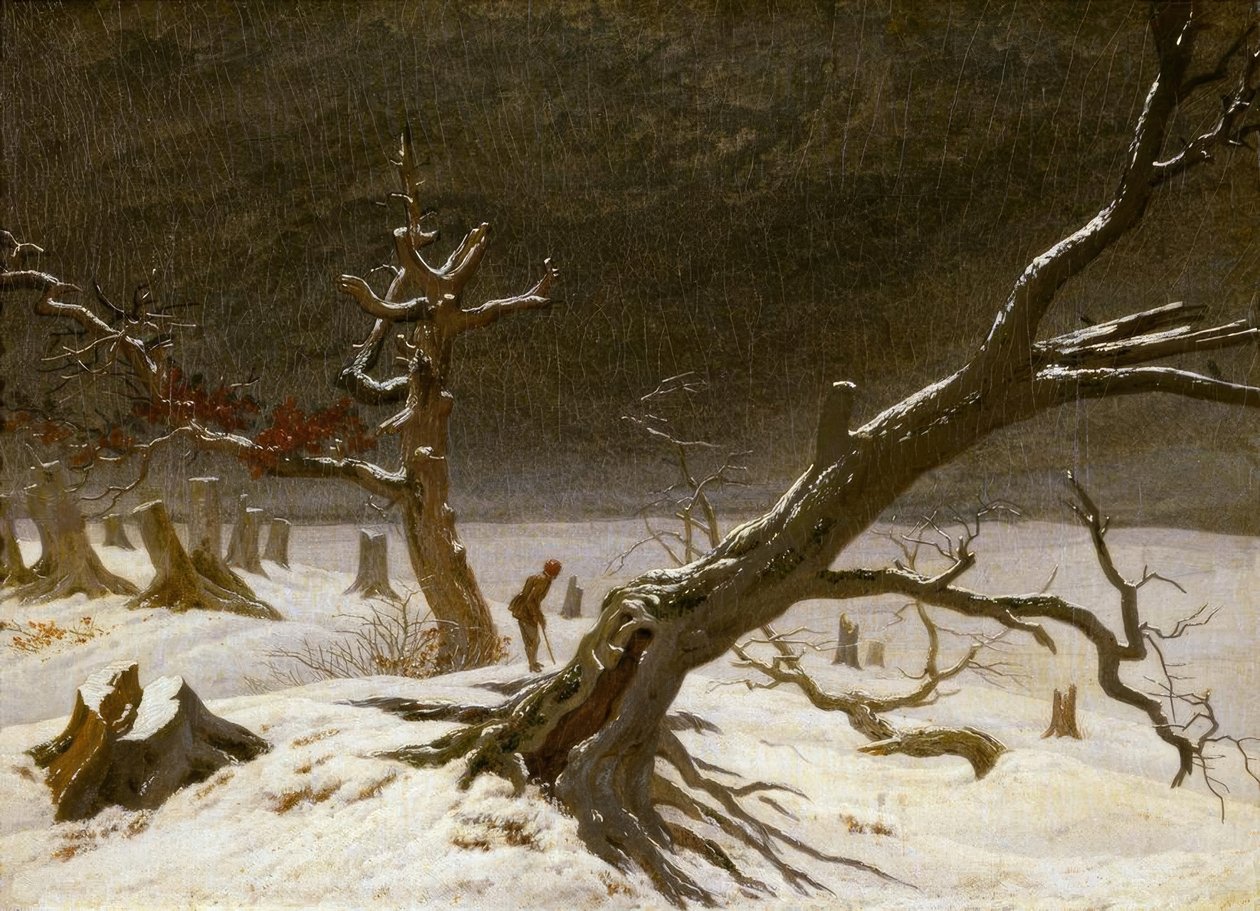 Vinterlandskap av Caspar David Friedrich