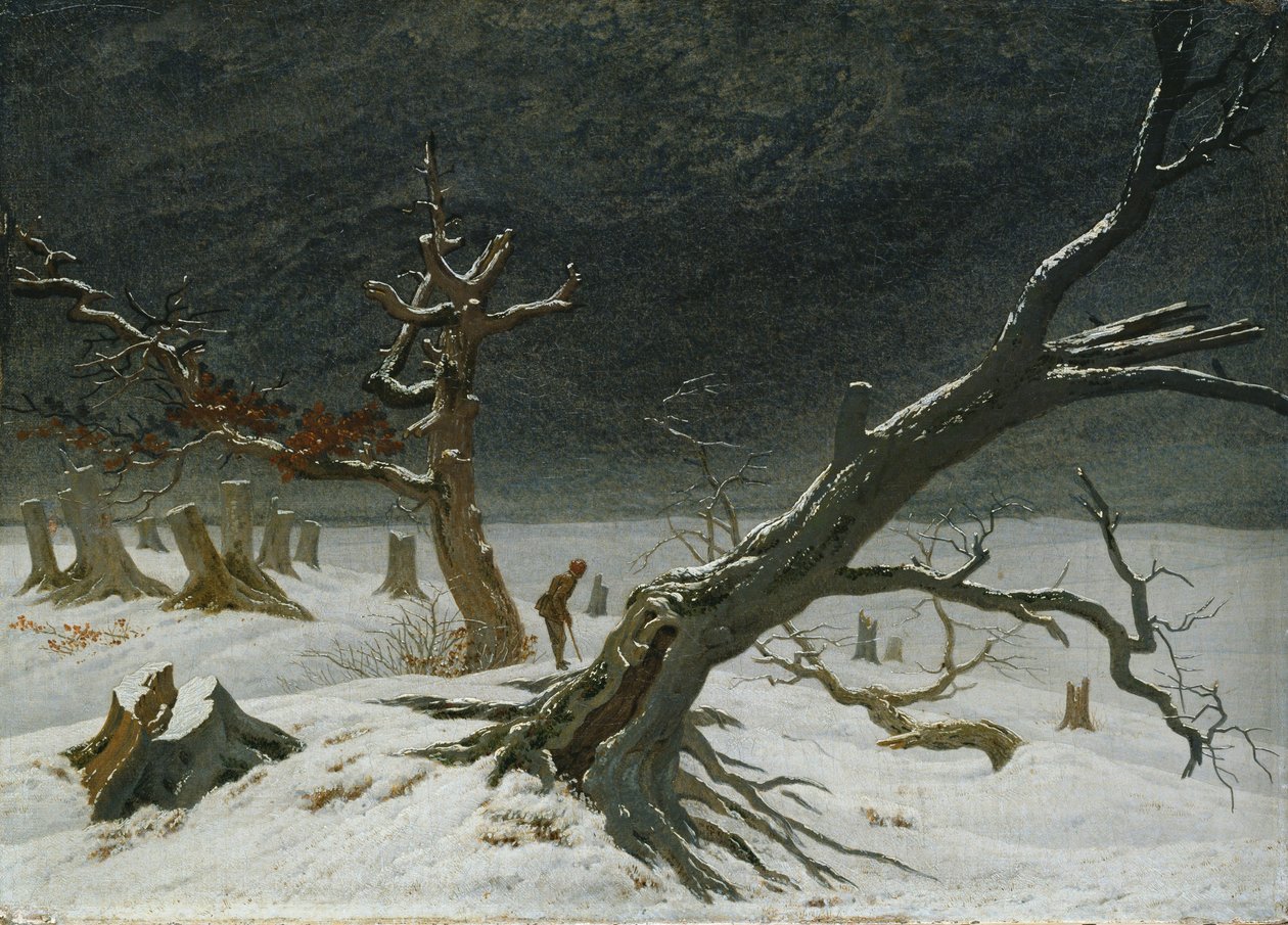 Vinterlandskap av Caspar David Friedrich