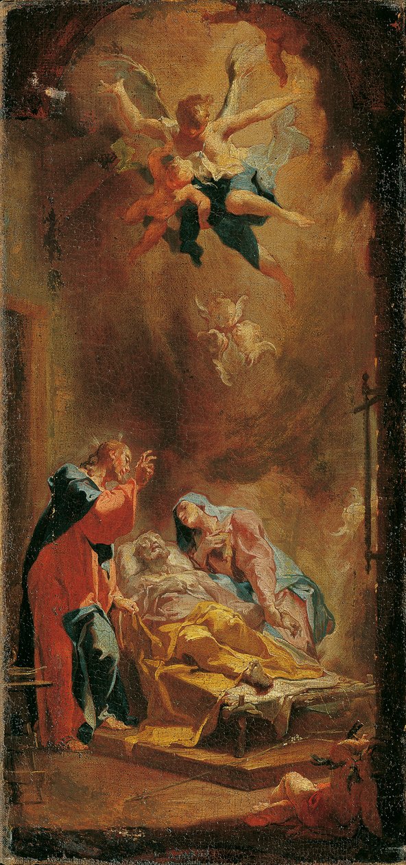 Sankt Josefs död av Caspar Franz Sambach