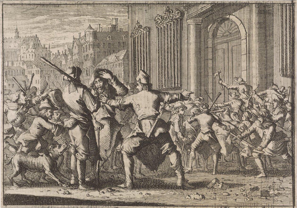 Revolt i Barcelona, ​​1640 av Caspar Luyken (attributed to)