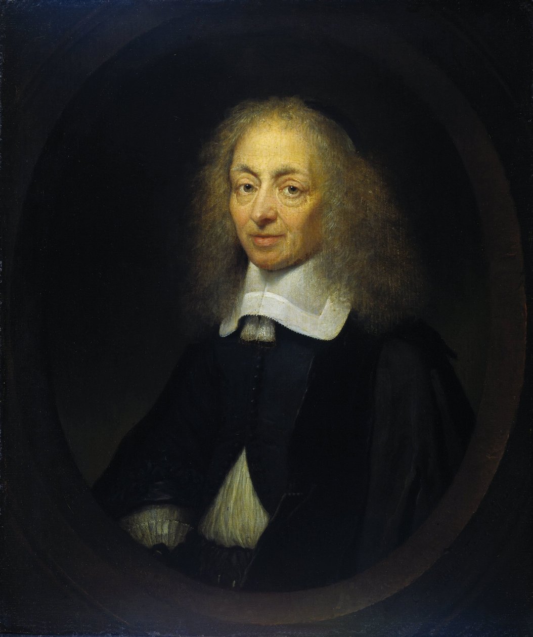 Porträtt av Constantine Huygens (1596-1687) av Caspar Netscher