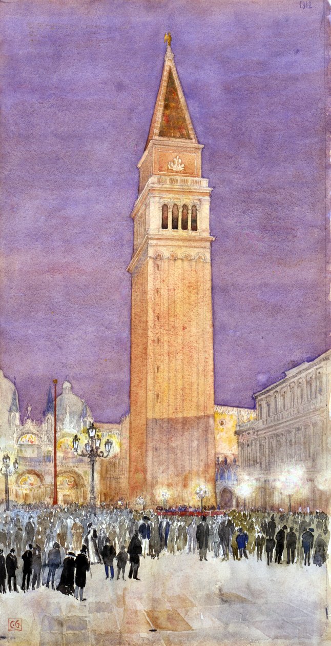 Klocktornet, Markusplatsen, Venedig av Cass Gilbert
