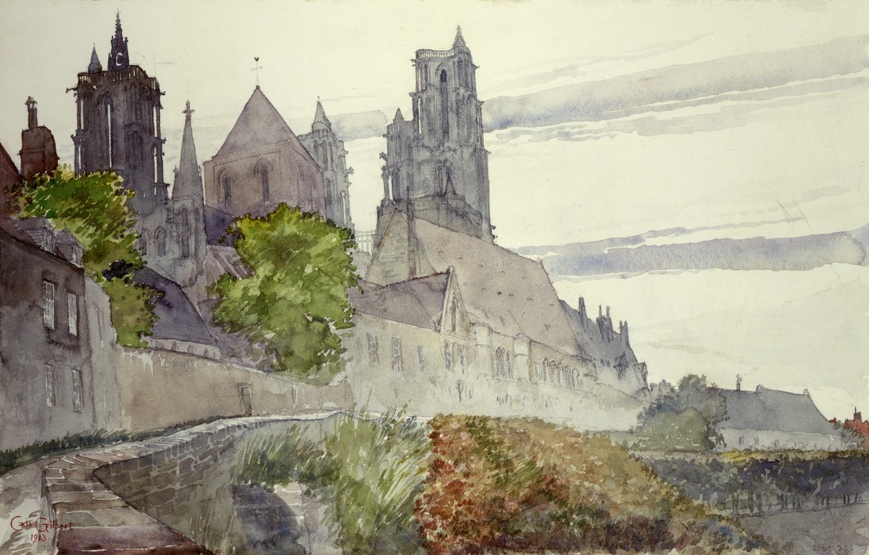 Katedralen i Laon, Frankrike av Cass Gilbert