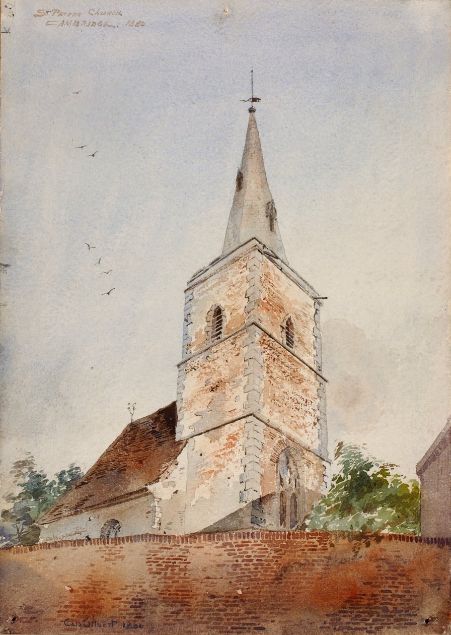 St. Peters Church, Cambridge, England, 1880. av Cass Gilbert