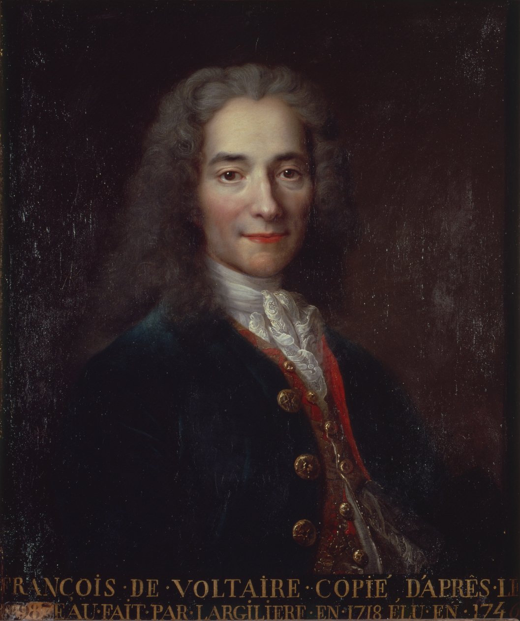 Porträtt av Voltaire av Catherine Lusurier