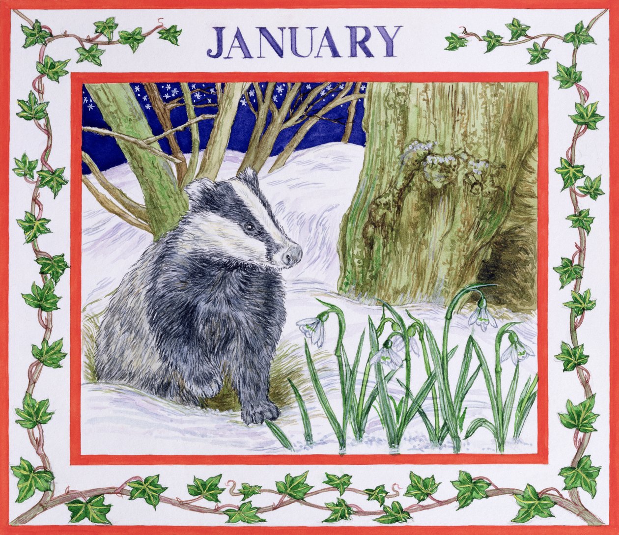 Januari (wc på papper) av Catherine Bradbury
