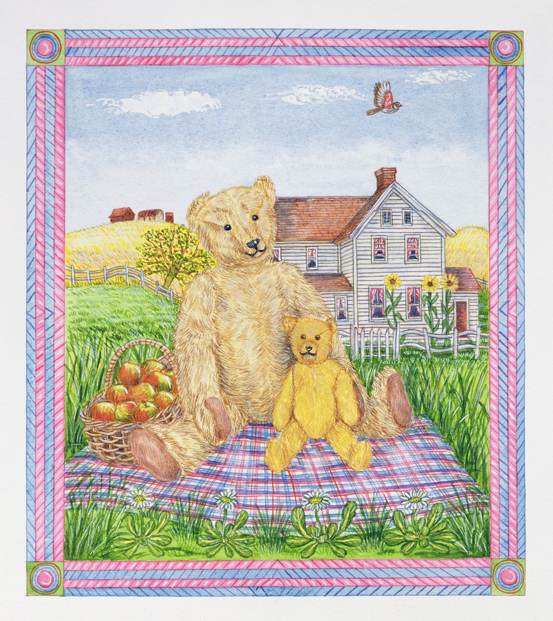The Teddy Bears Picnic (wc på papper) av Catherine Bradbury