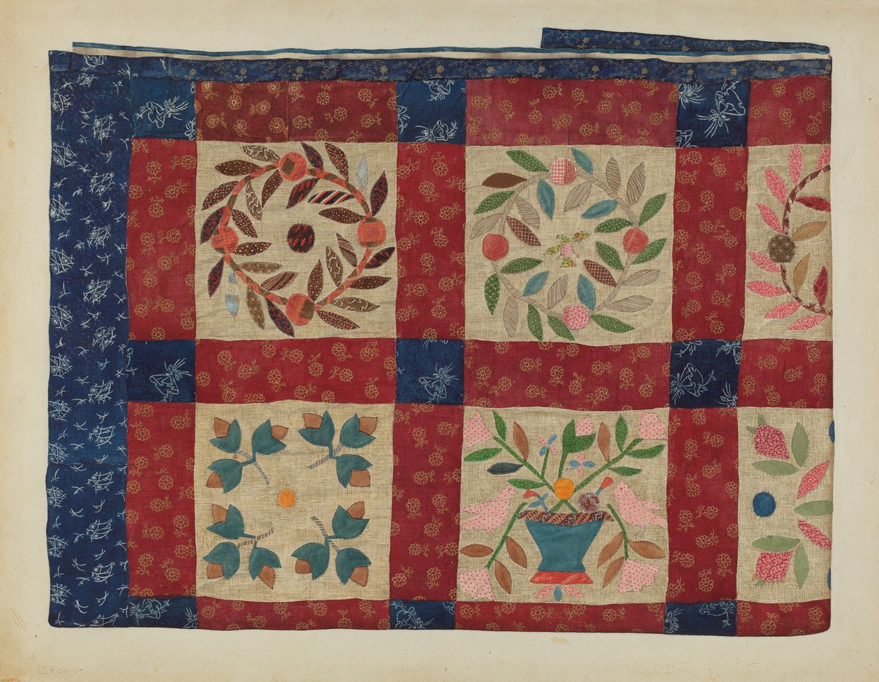Quilt lampett av Catherine Fowler