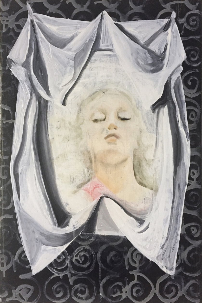 Lara Veronica, 2014-16 (olja på linne) av Cathy Lomax