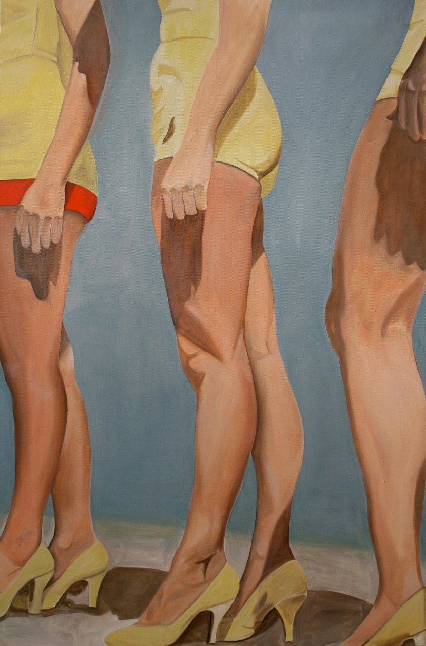 Legs, 2007 (olja på duk) av Cathy Lomax