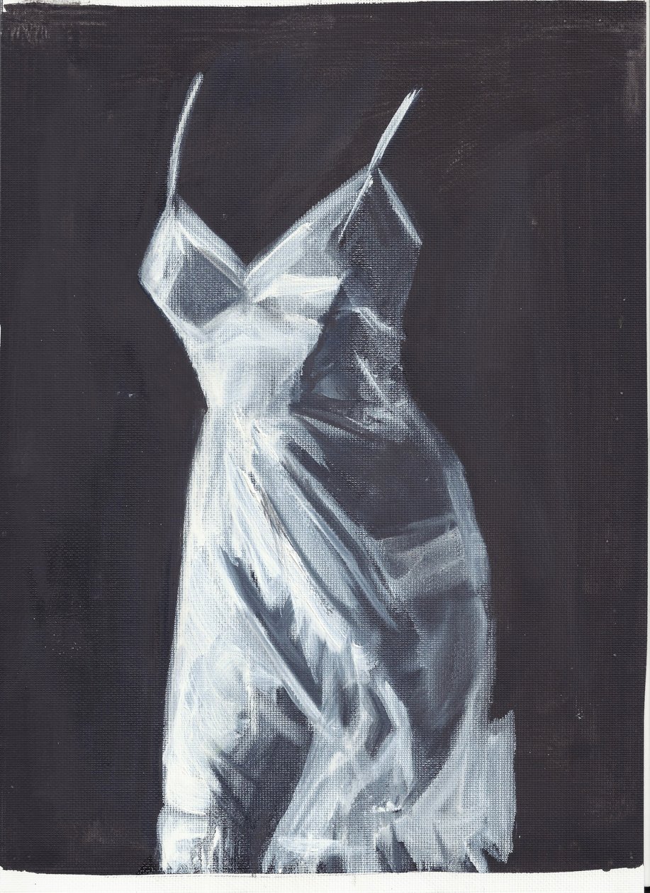 Rose 2, 2012 (olja  akryl på papper) av Cathy Lomax