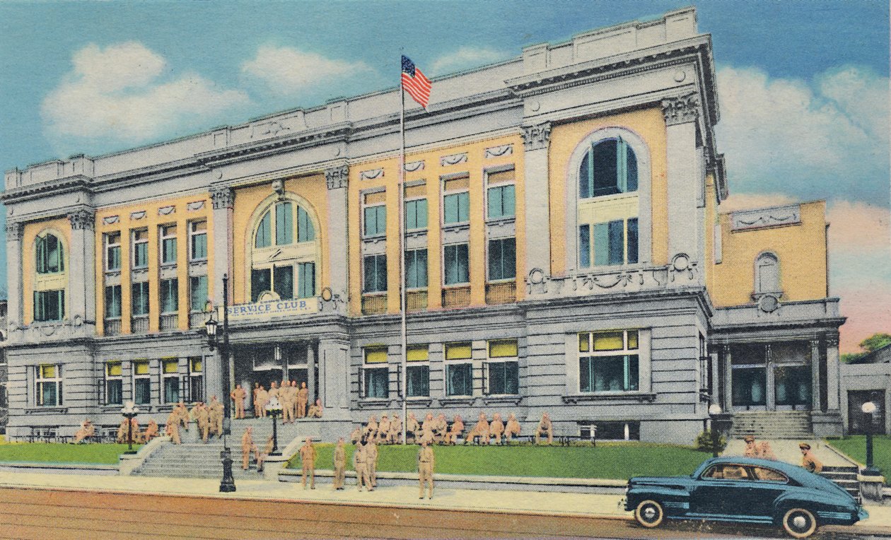 Serviceklubben, 1942 av Caufield and Shook